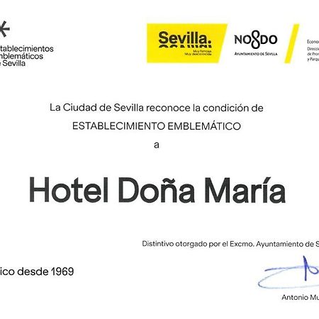 Hotel Dona Maria Sevilla Eksteriør bilde