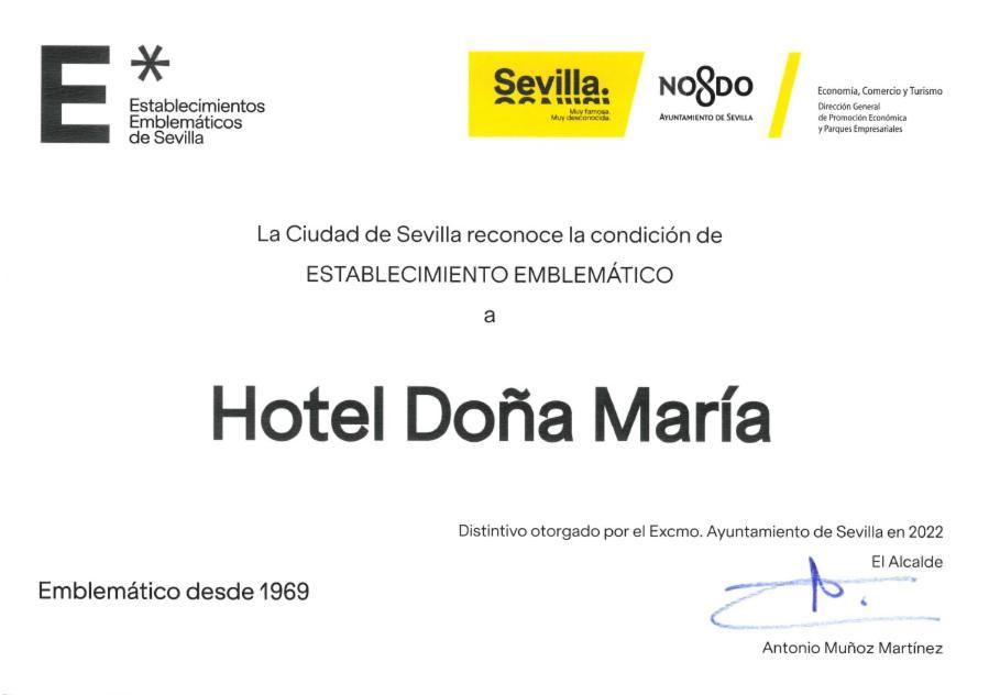 Hotel Dona Maria Sevilla Eksteriør bilde